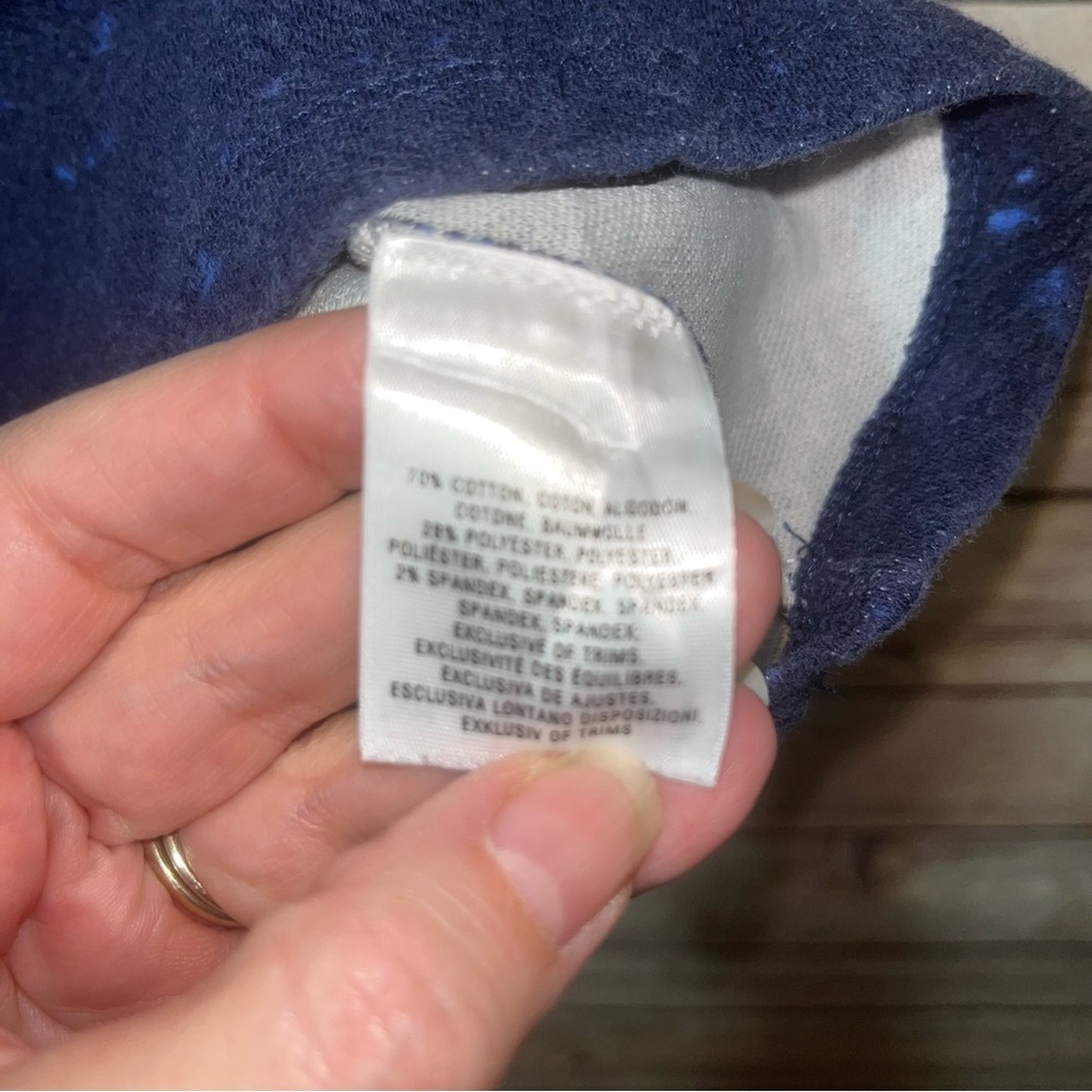 Postage Stamp Anthropologie Top Blue White Size XS D1 - Picture 5 of 7